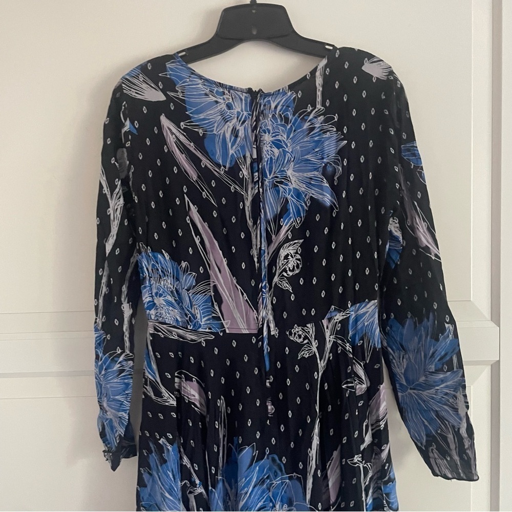 Free People Botanical Night Blue First Kiss Printed Maxi Dress - 37397 - Picture 6 of 12